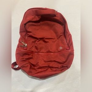 Red Lululemon backpack